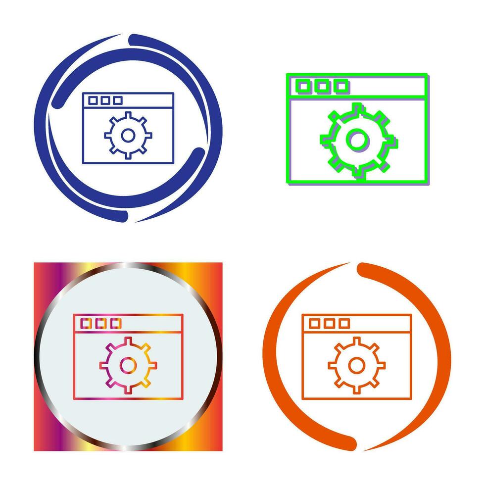 Unique Settings Vector Icon