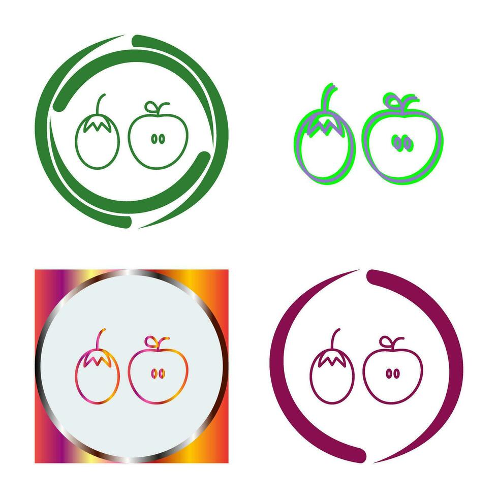 Fruits and VVegetables Vector Icon