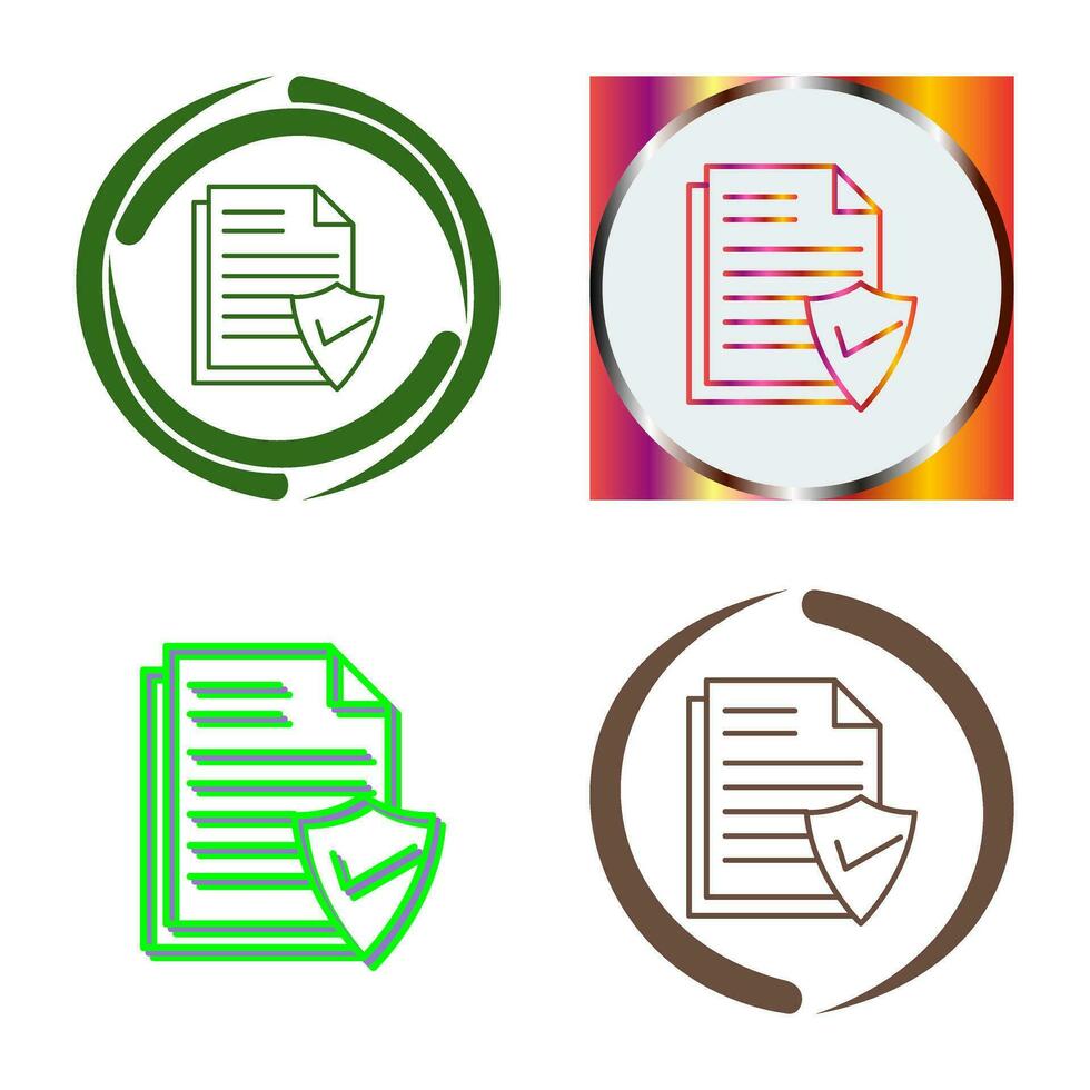 Valid Document Vector Icon