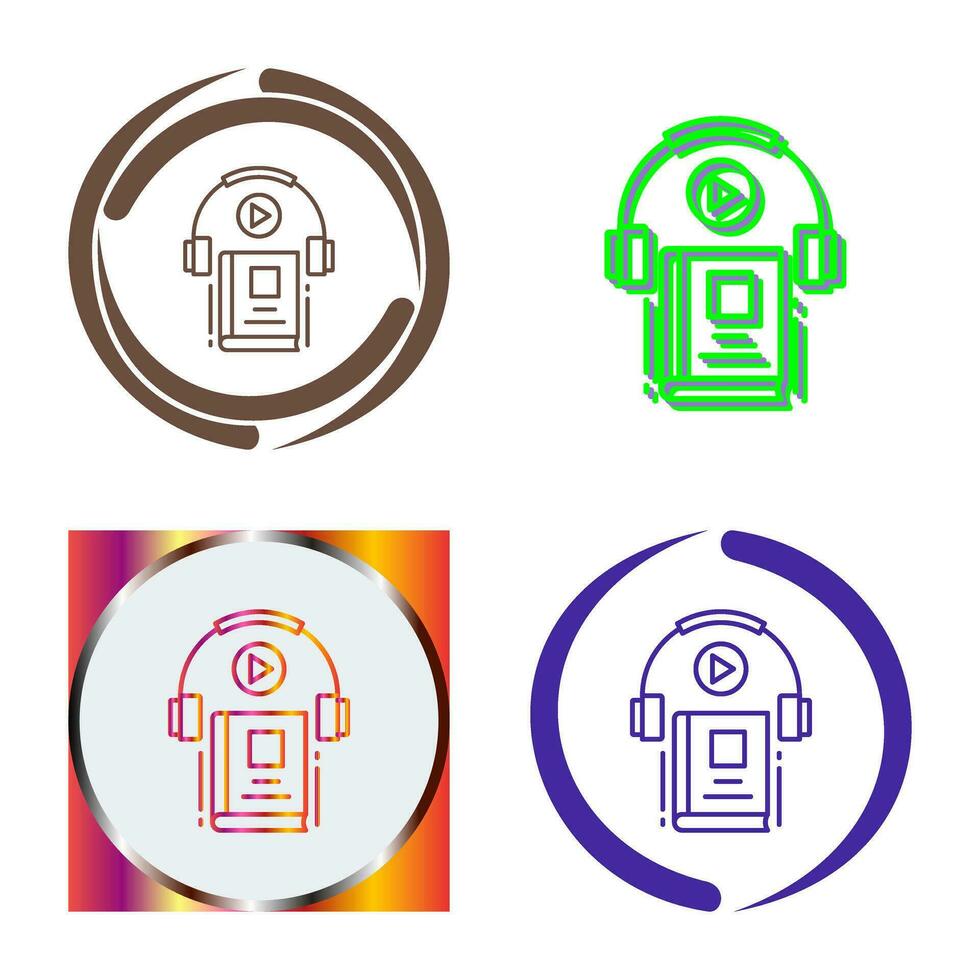 Audio Book Vector Icon