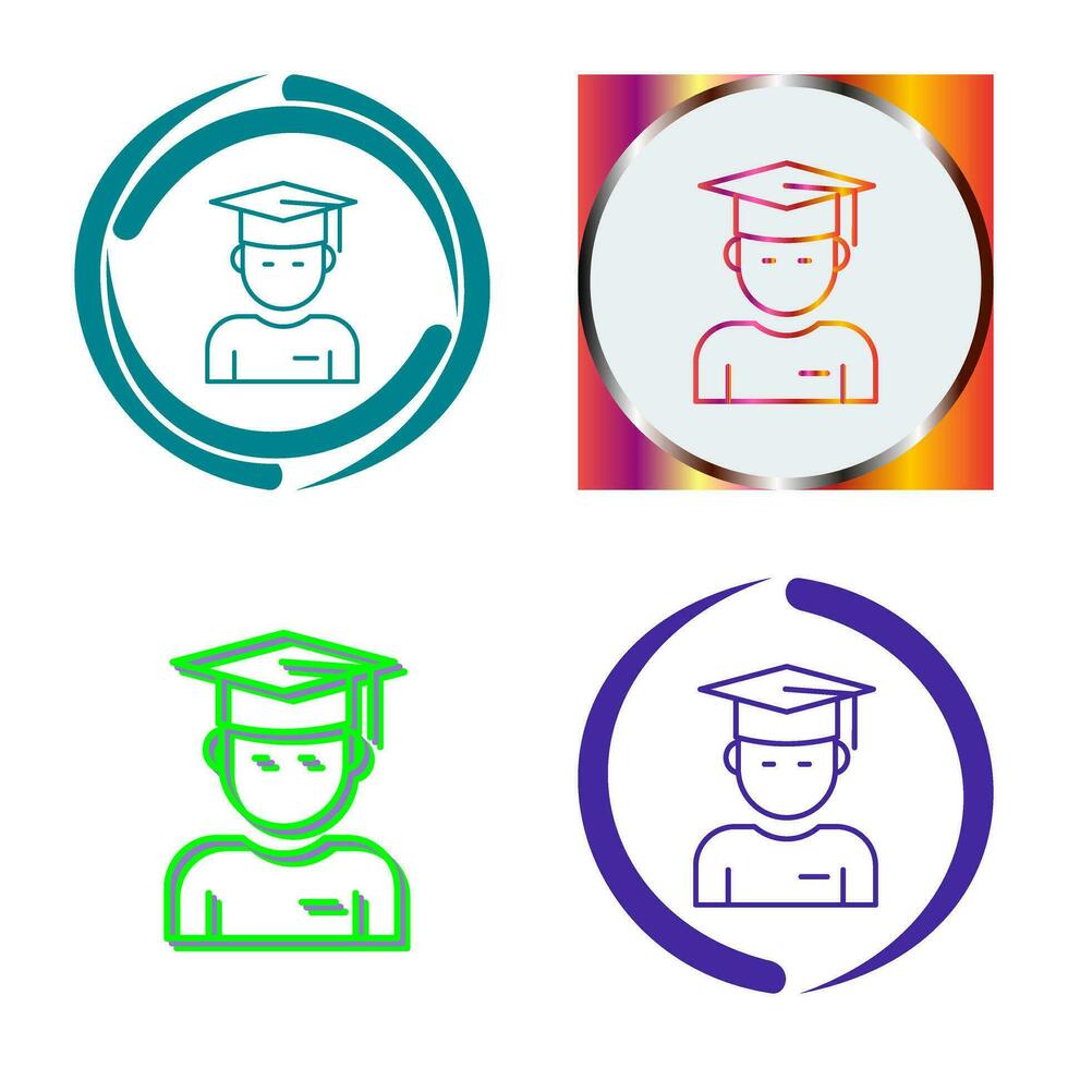 Graduate Student Vector Icon