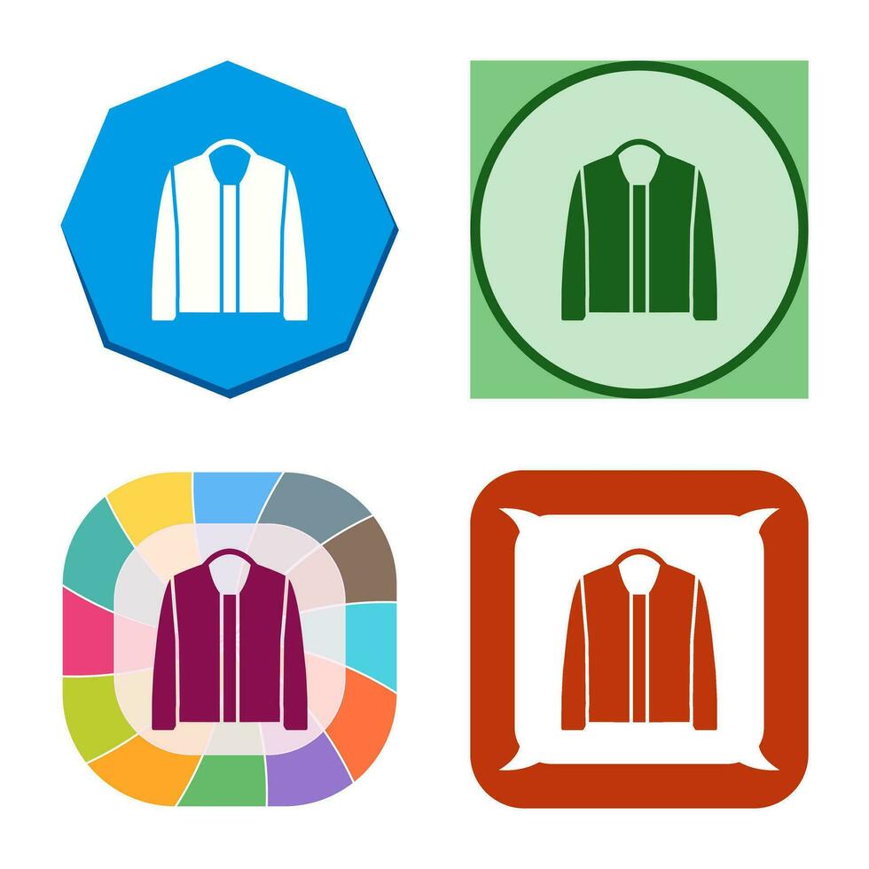 icono de vector de chaqueta