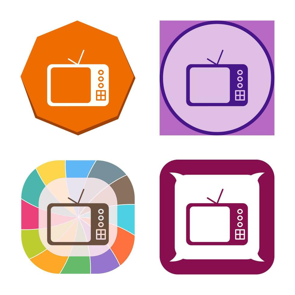 TV Set Vector Icon