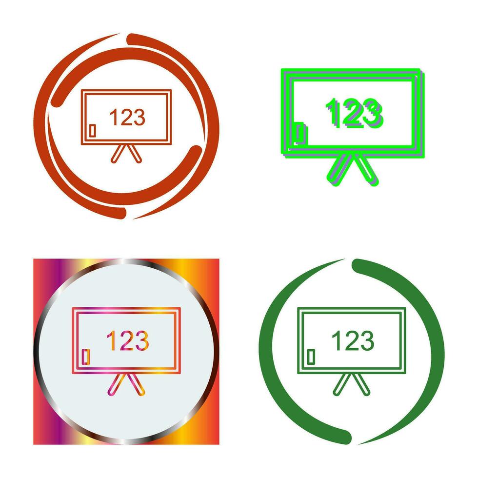 Unique Classroom Board Vector Icon