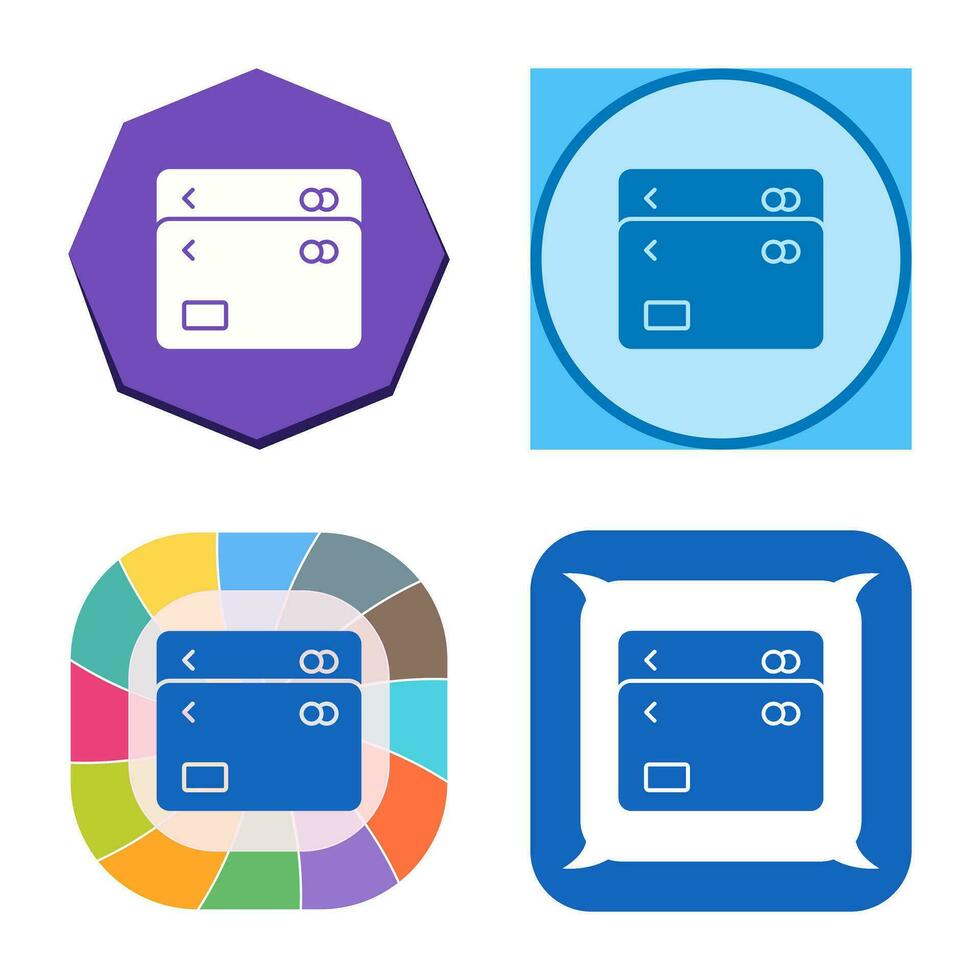 Unique Multiple Cards Vector Icon