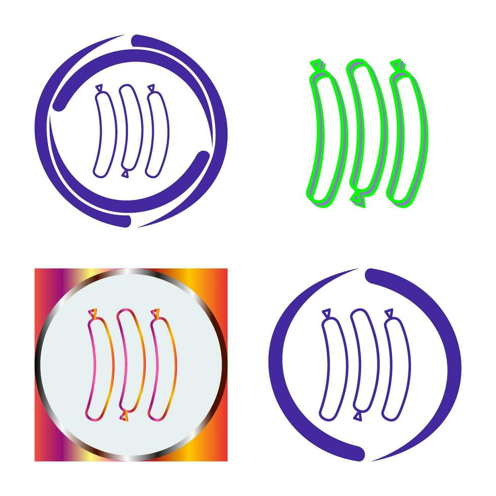 Hot Sausage Vector Icon