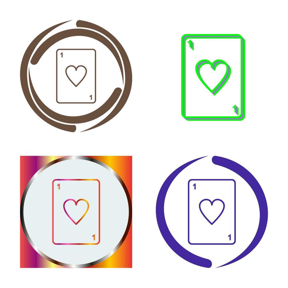 Unique Card Vector Icon