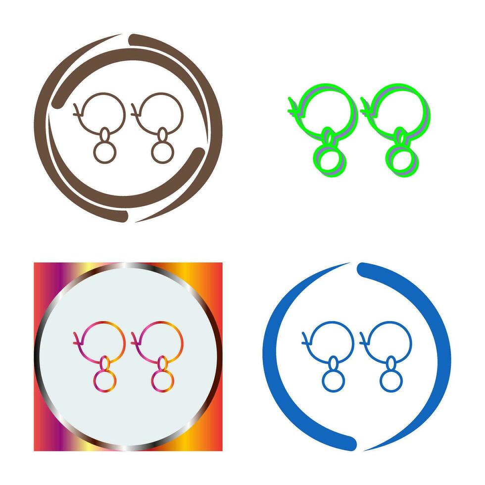 Earrings Vector Icon