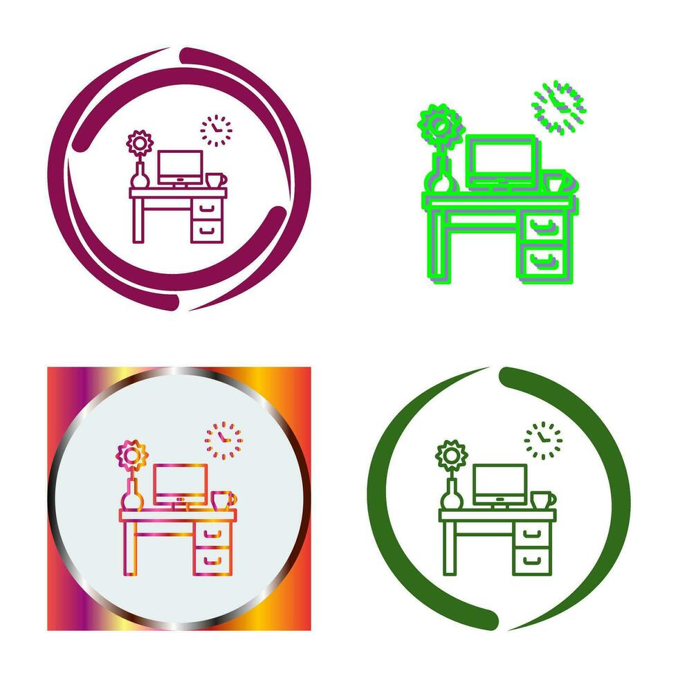 Work Table Vector Icon