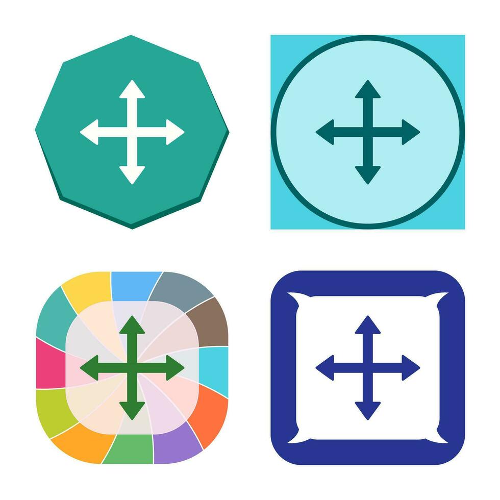 Unique Move Vector Icon