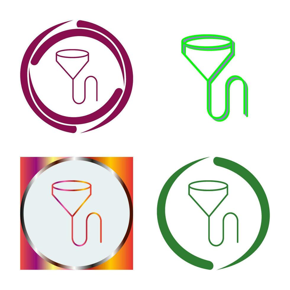 Unique Beer Bong Vector Icon