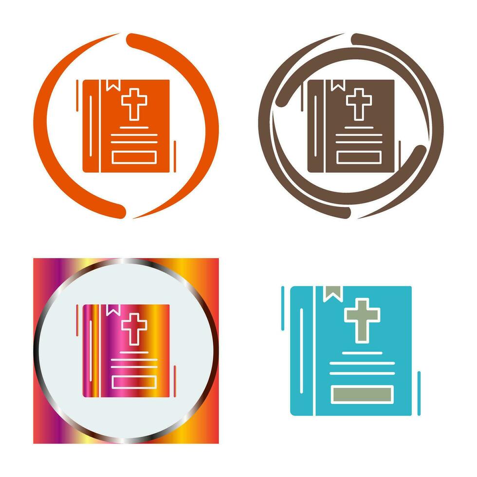 icono de vector de biblia