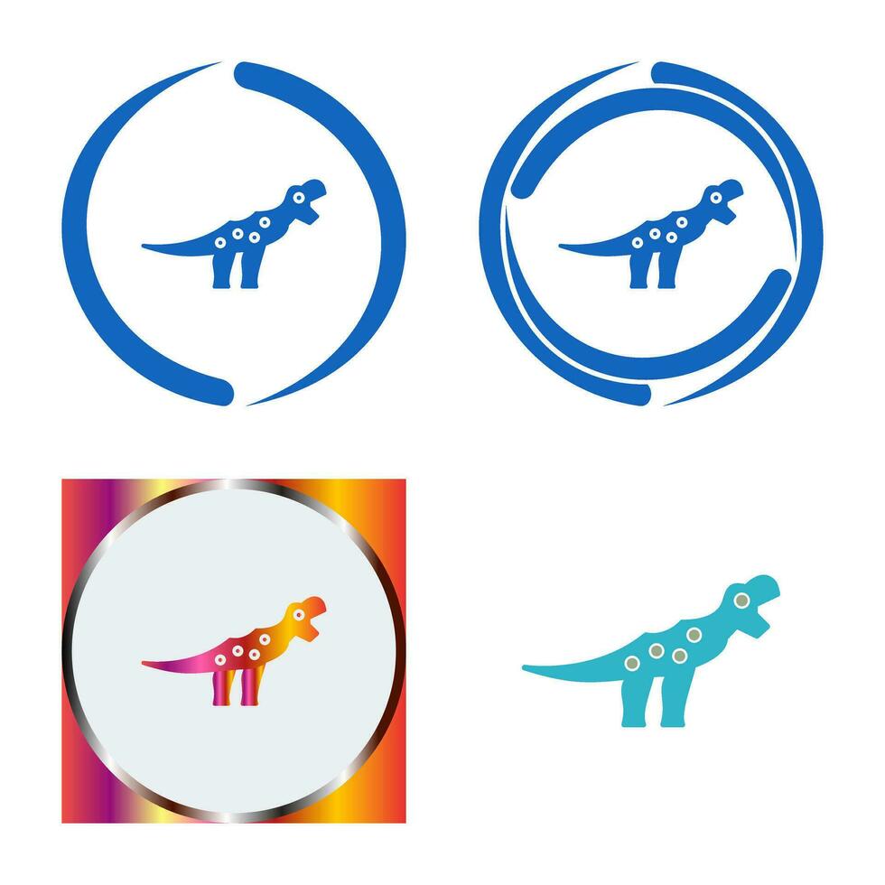 icono de vector de dinosaurio