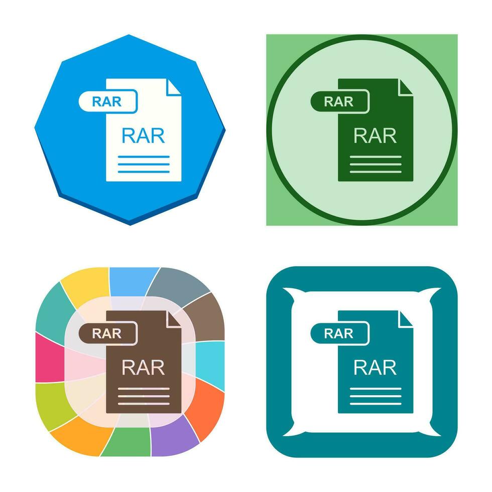 RAR Vector Icon