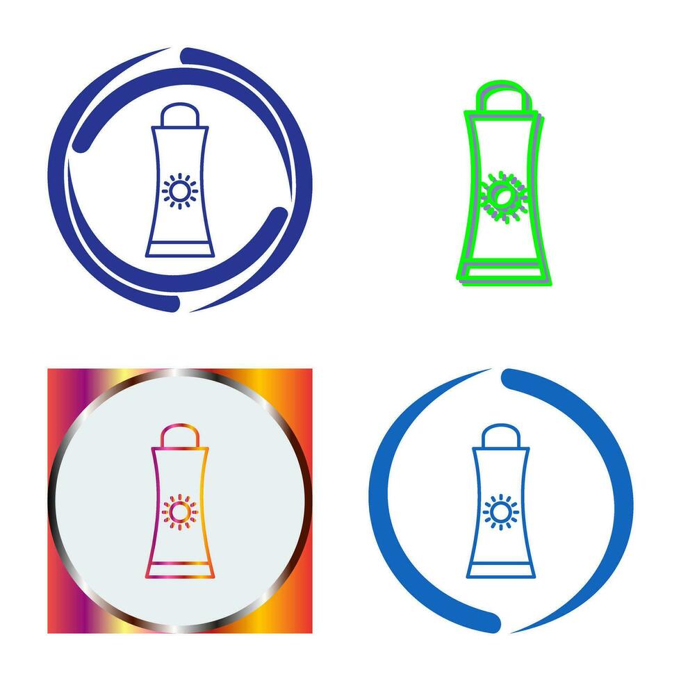 Sunblock Cream Vector Icon