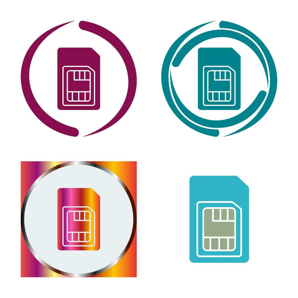 Sim Card Vector Icon