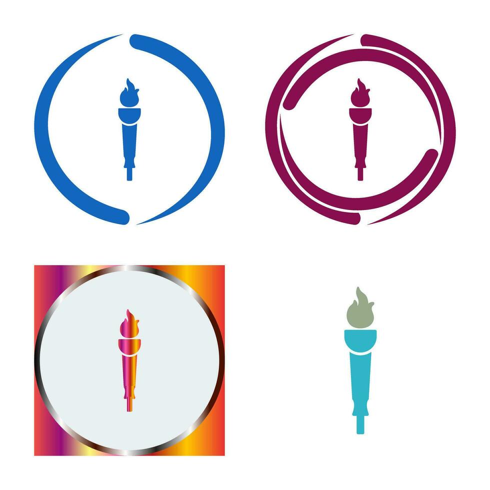Museum Torch Vector Icon