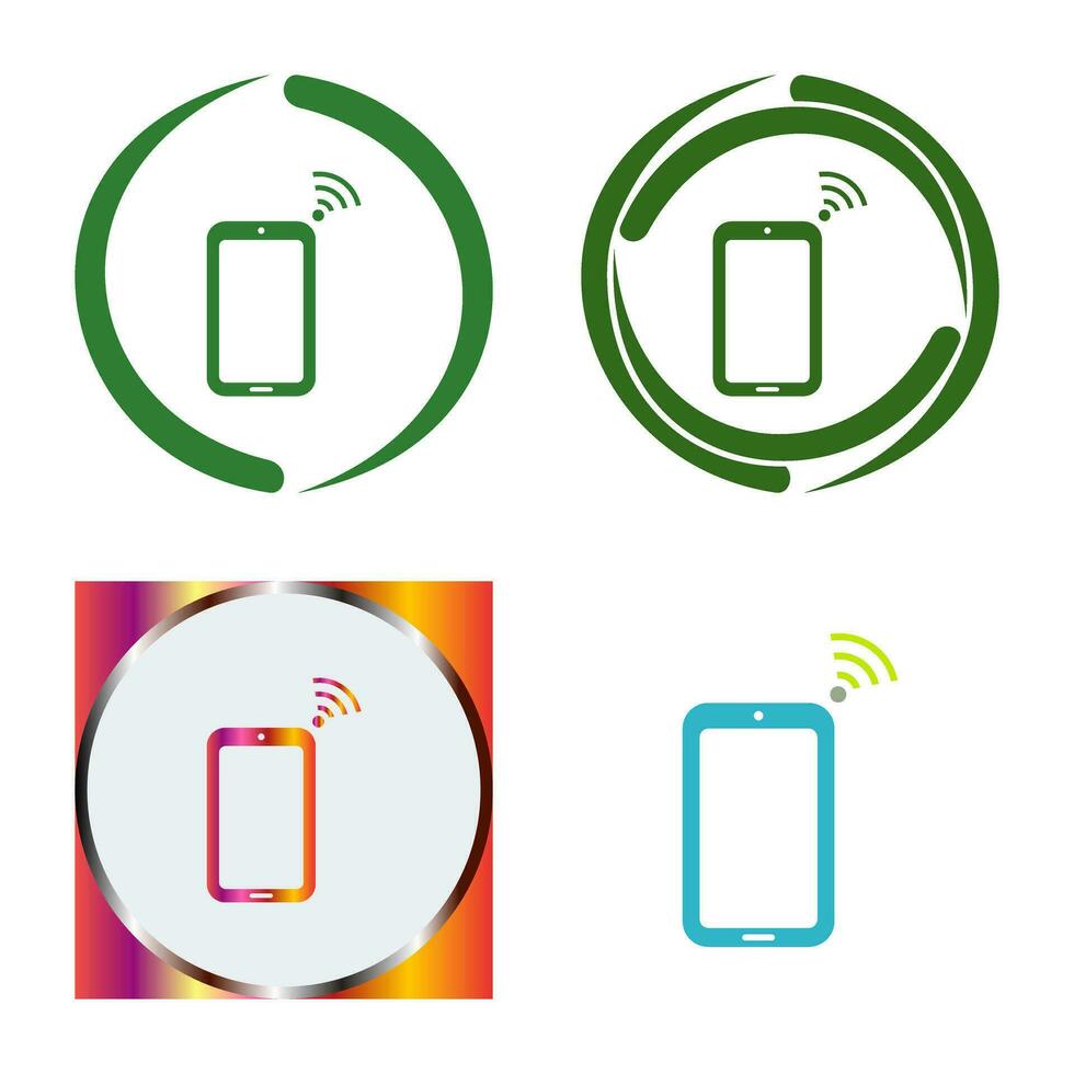 Unique Connected Device Vector Icon