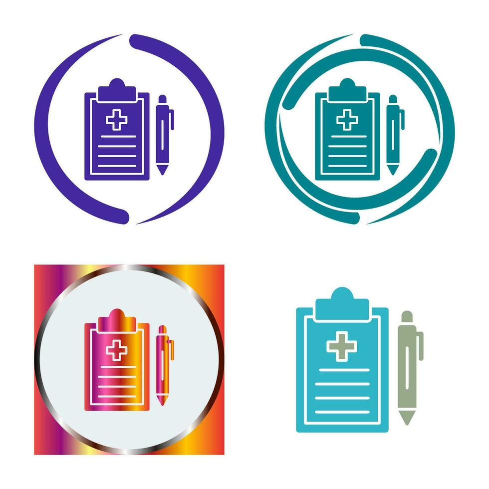 Medical Record Vector Icon