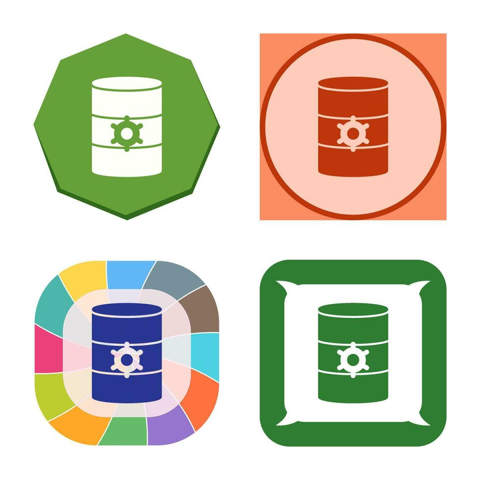 Unique Database Management Vector Icon