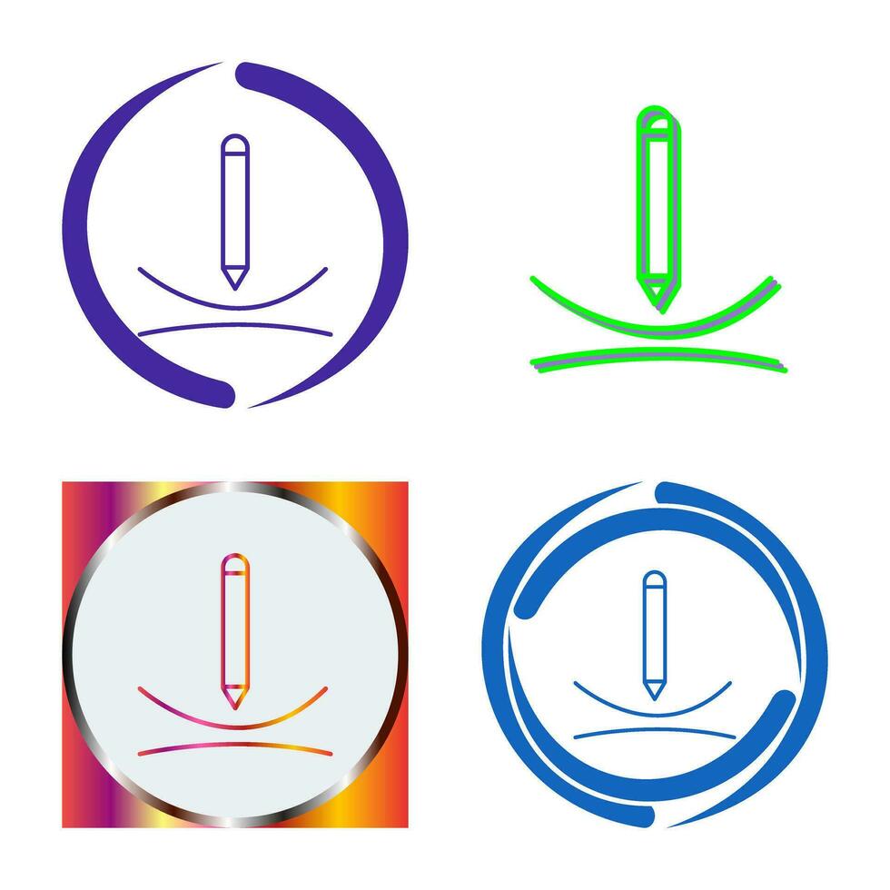 Draw Curve Vector Icon