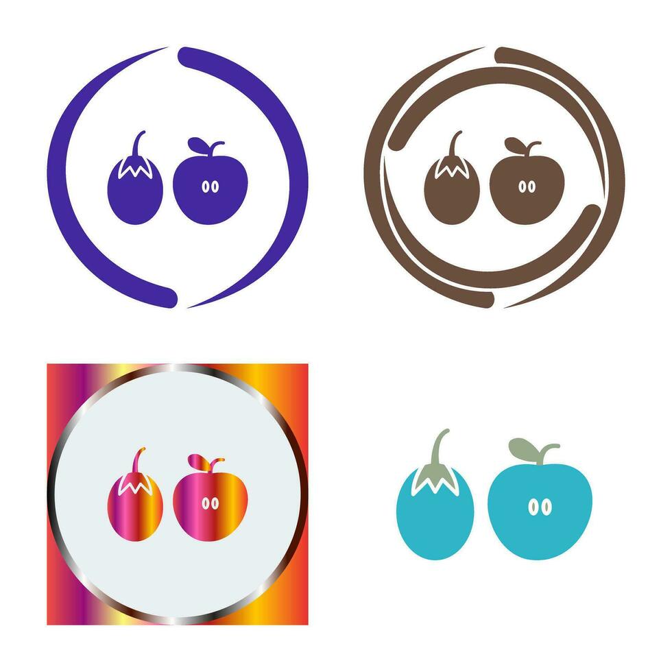 Fruits and VVegetables Vector Icon