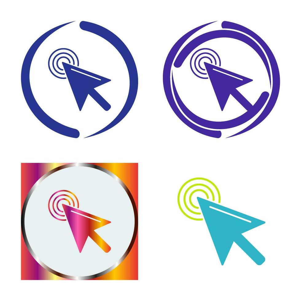 Unique Click Vector Icon