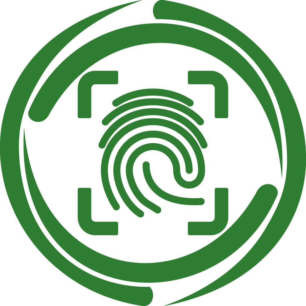 Finger Print Vector Icon