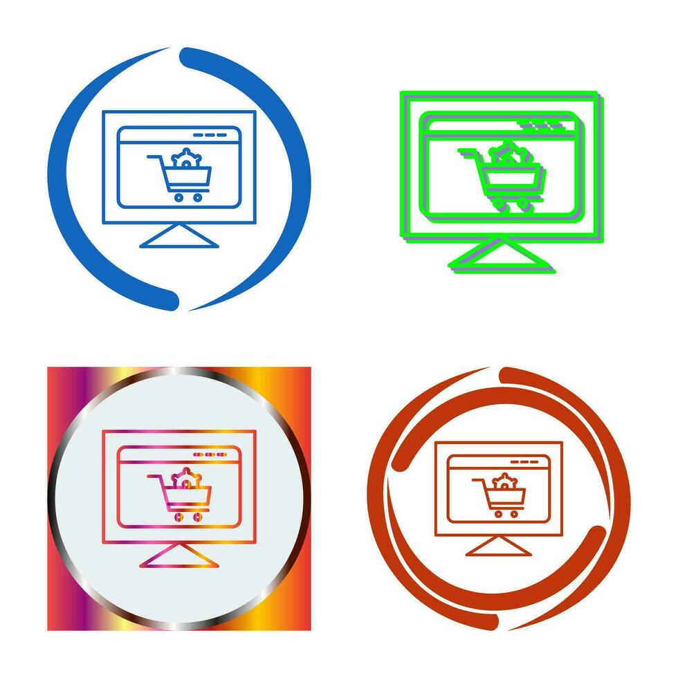 Ecommerce Settings Vector Icon