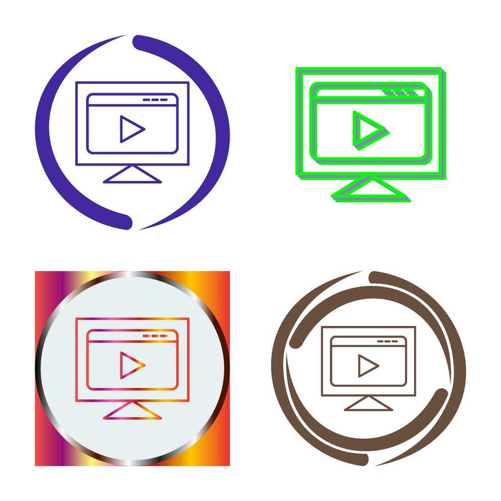Video Streaming Vector Icon