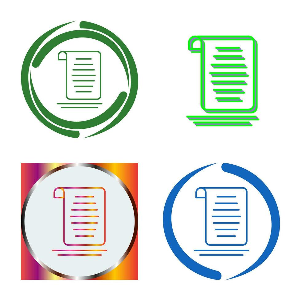 Document Vector Icon