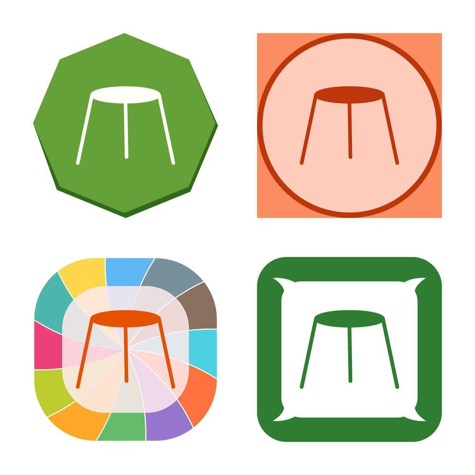 Unique Stool Vector Icon