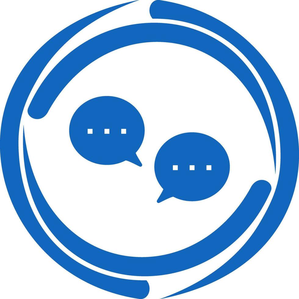 Unique Conversation Bubbles Vector Icon