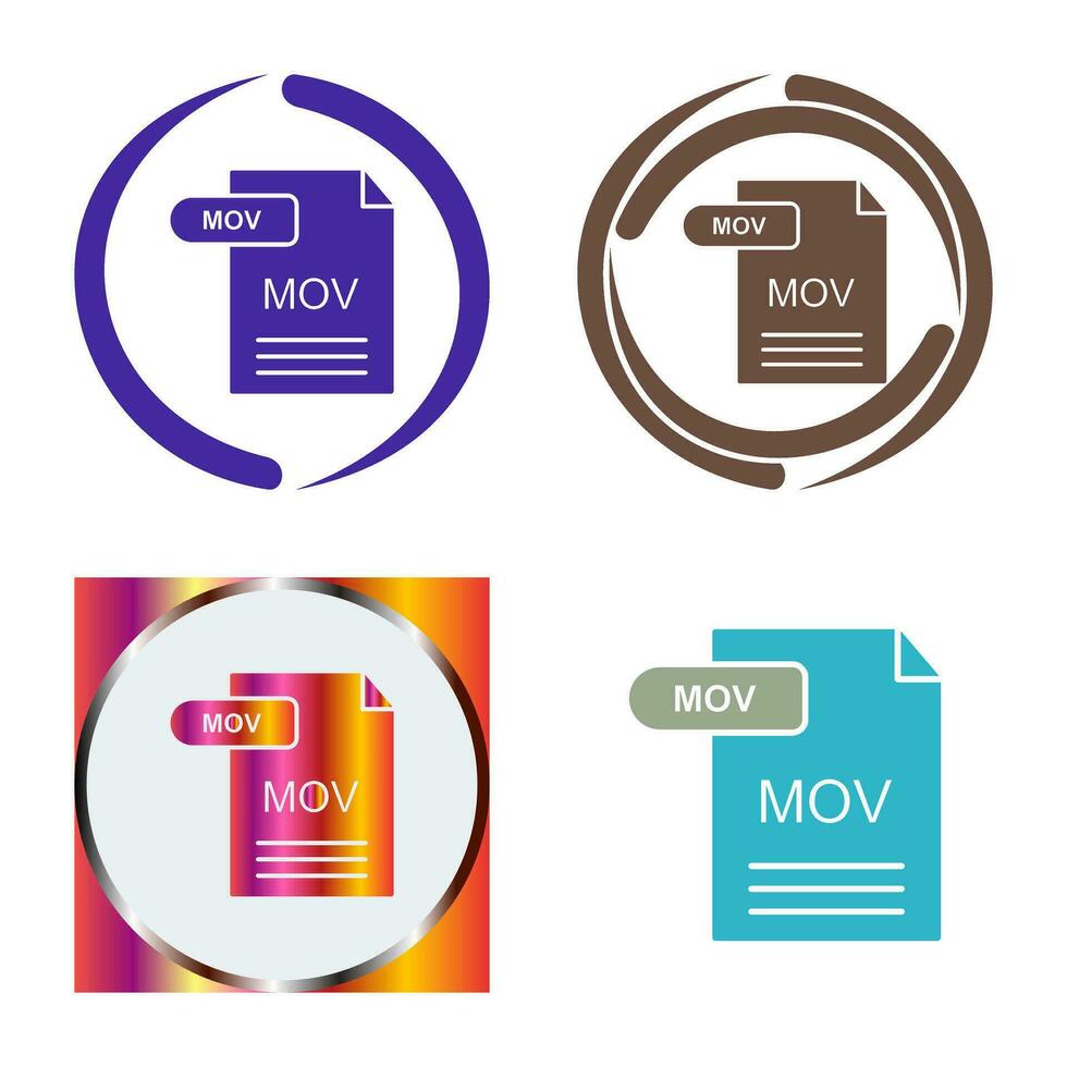 MOV Vector Icon