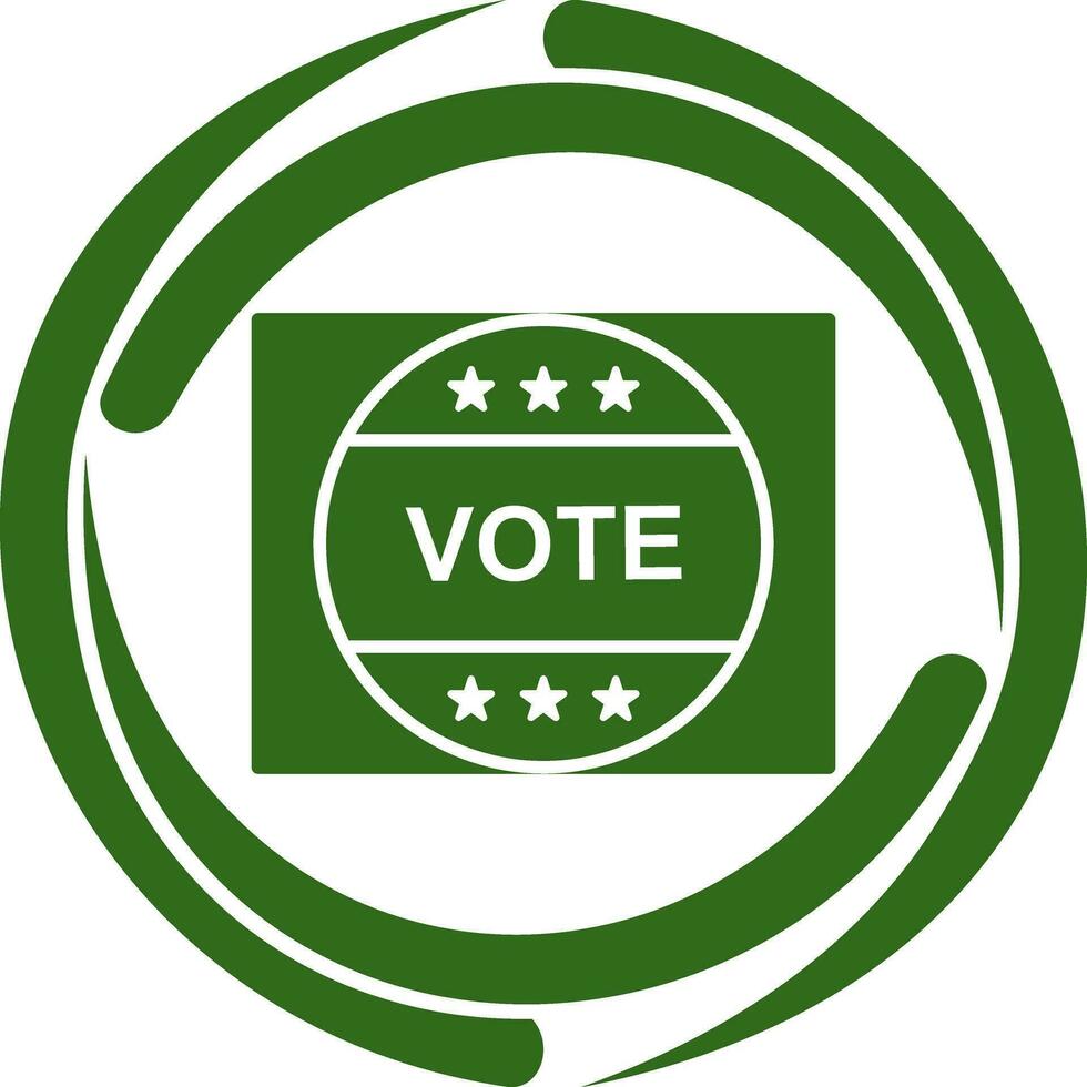 Vote Sticker Vector Icon