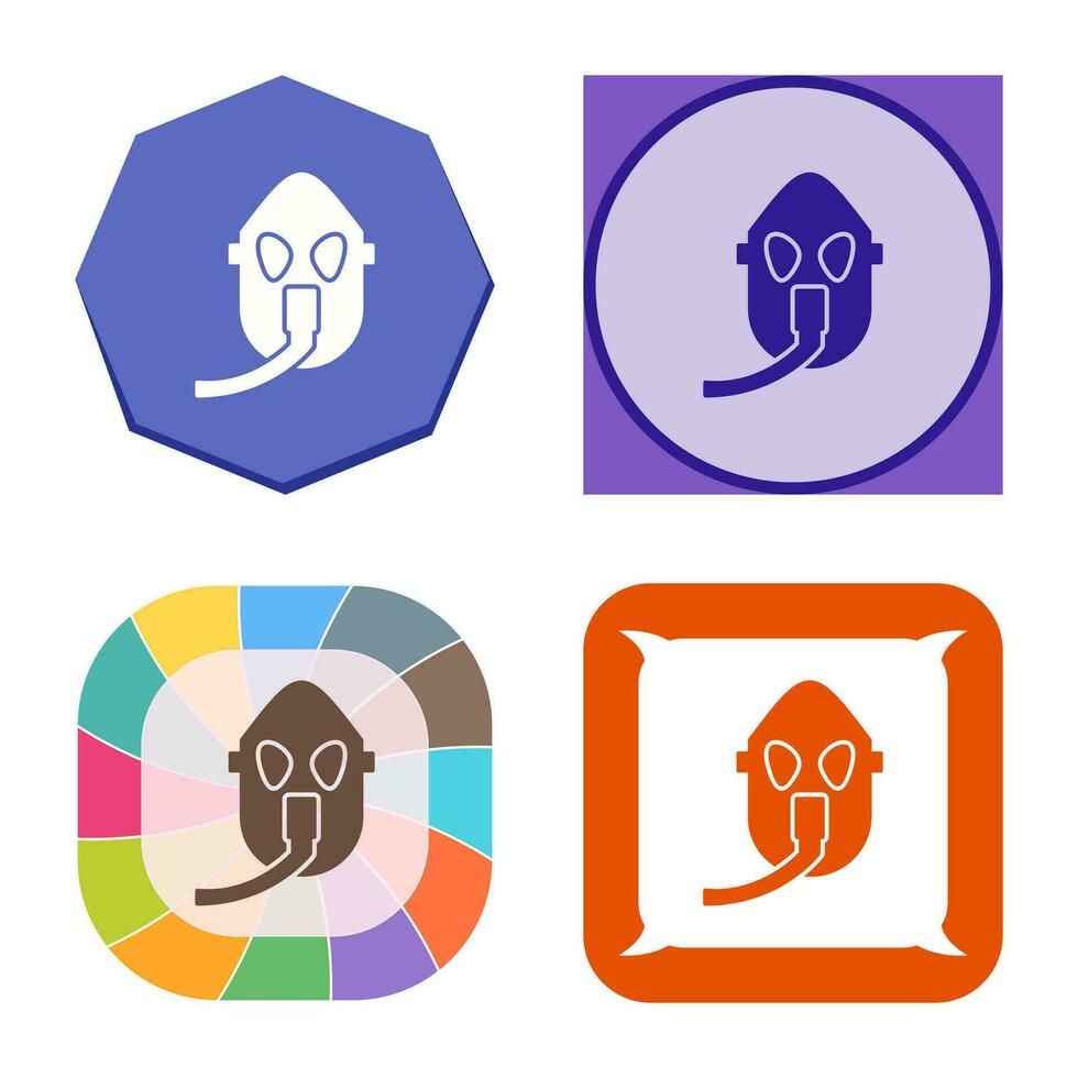 Unique Oxygen Mask Vector Icon