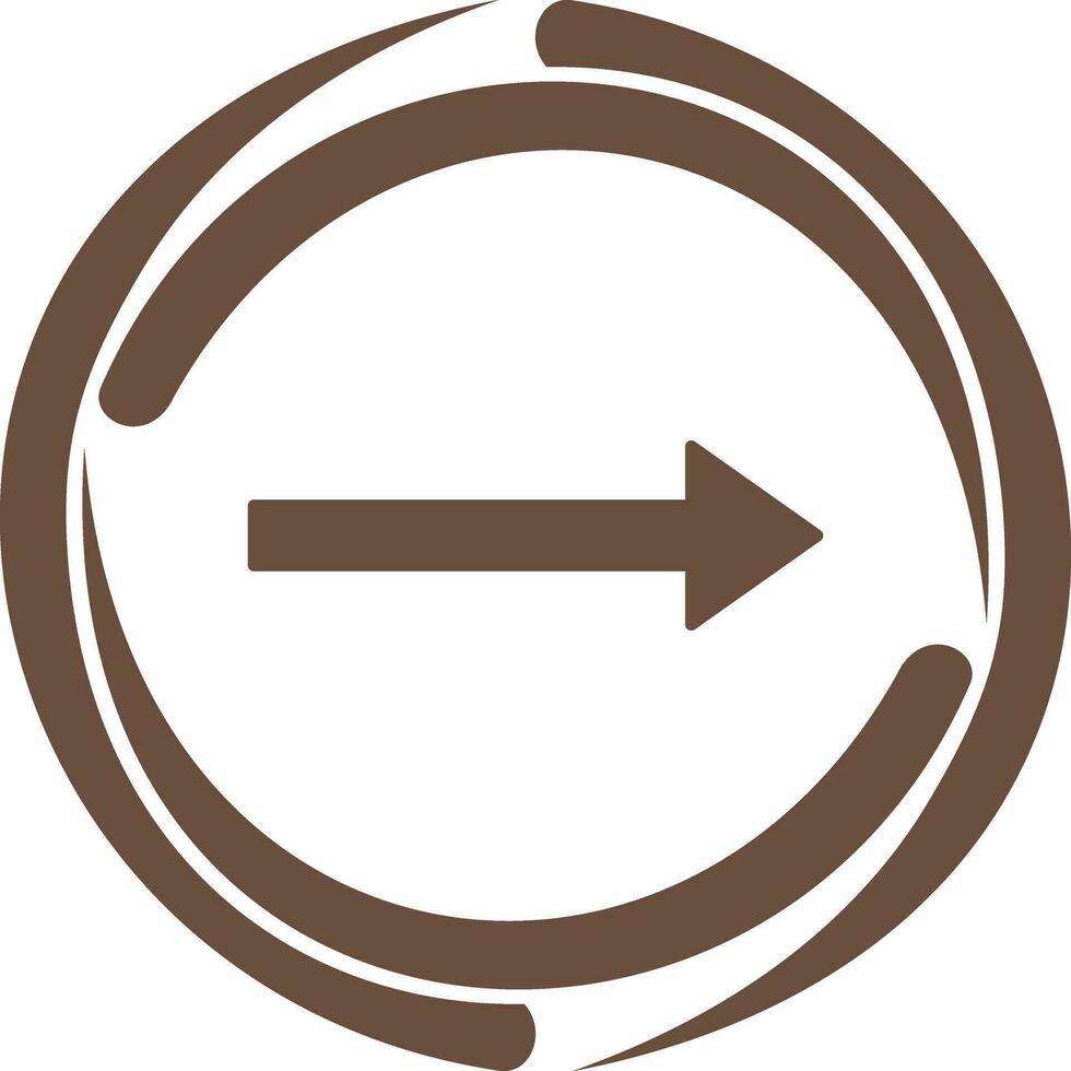 Unique Right Arrow Vector Icon