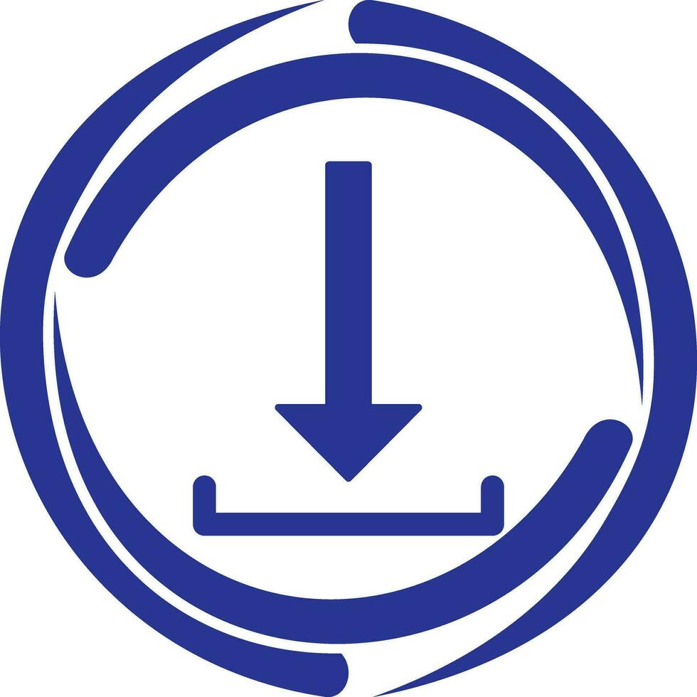 Unique Download Vector Icon