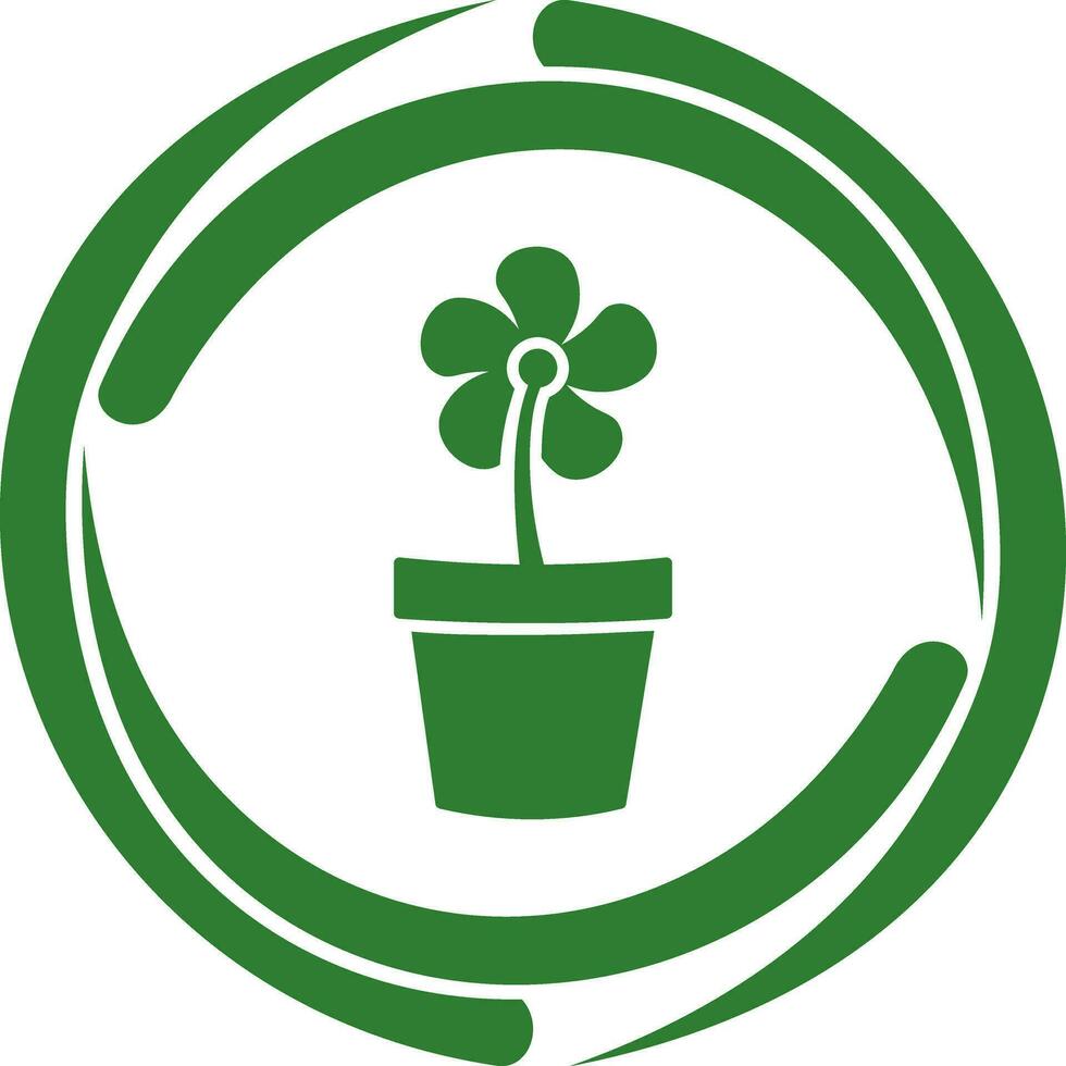 Flower Pot Vector Icon