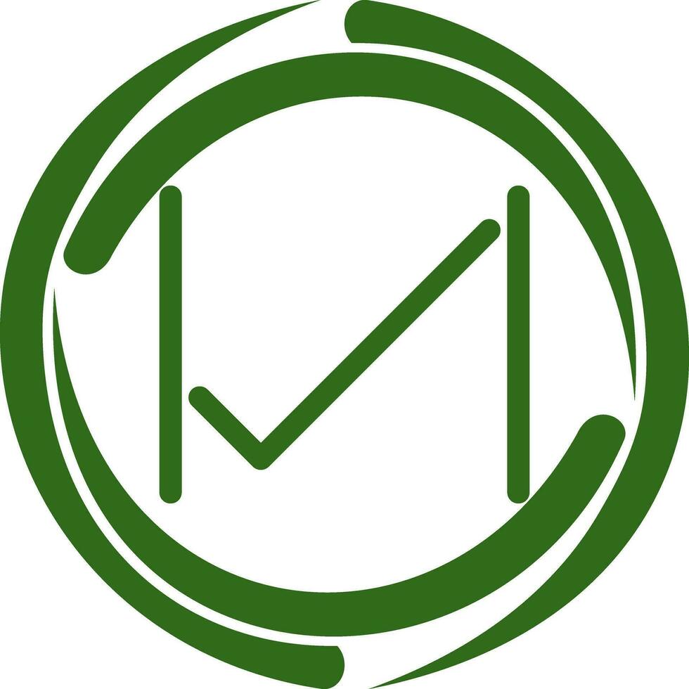 Unique Tick Vector Icon