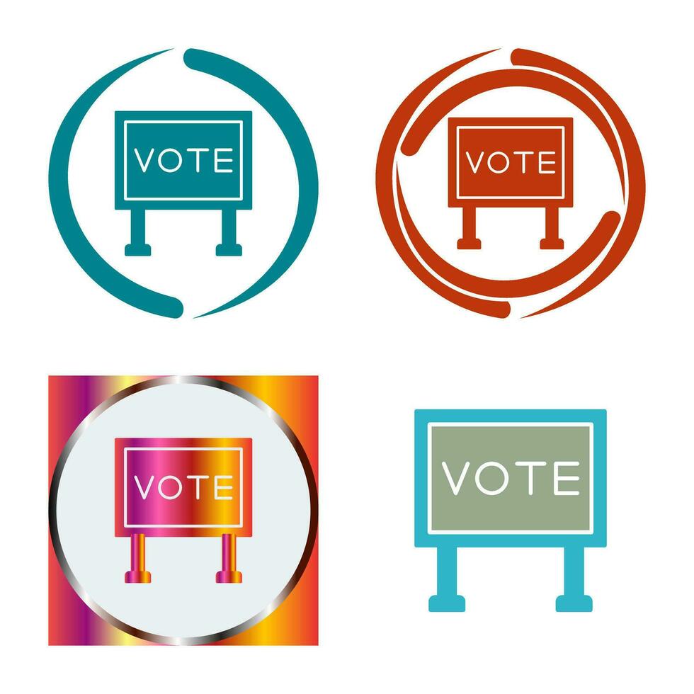 Billboard Vector Icon