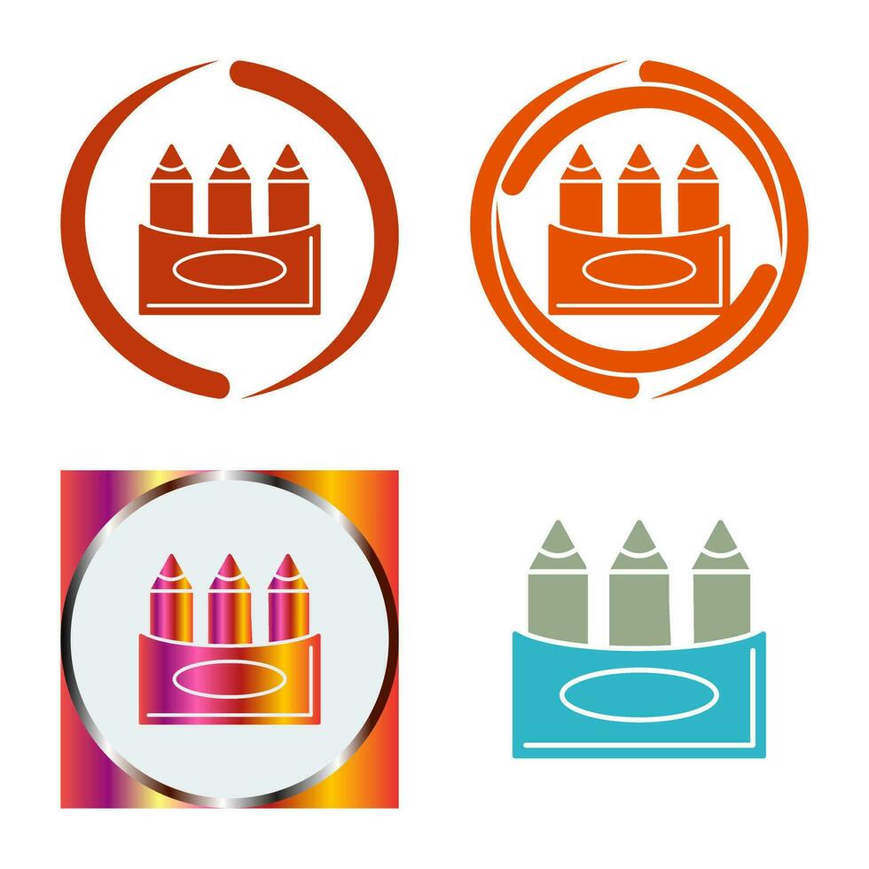 Crayons Vector Icon