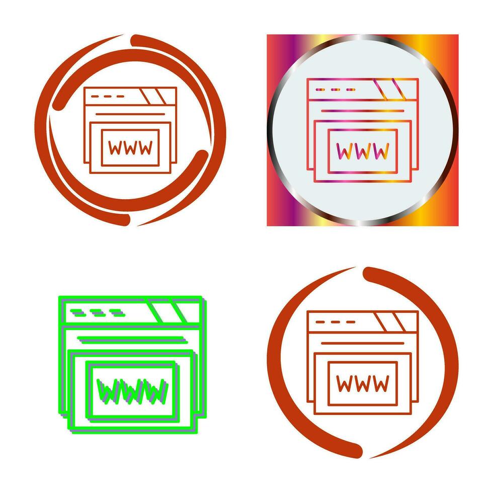 Www Vector Icon