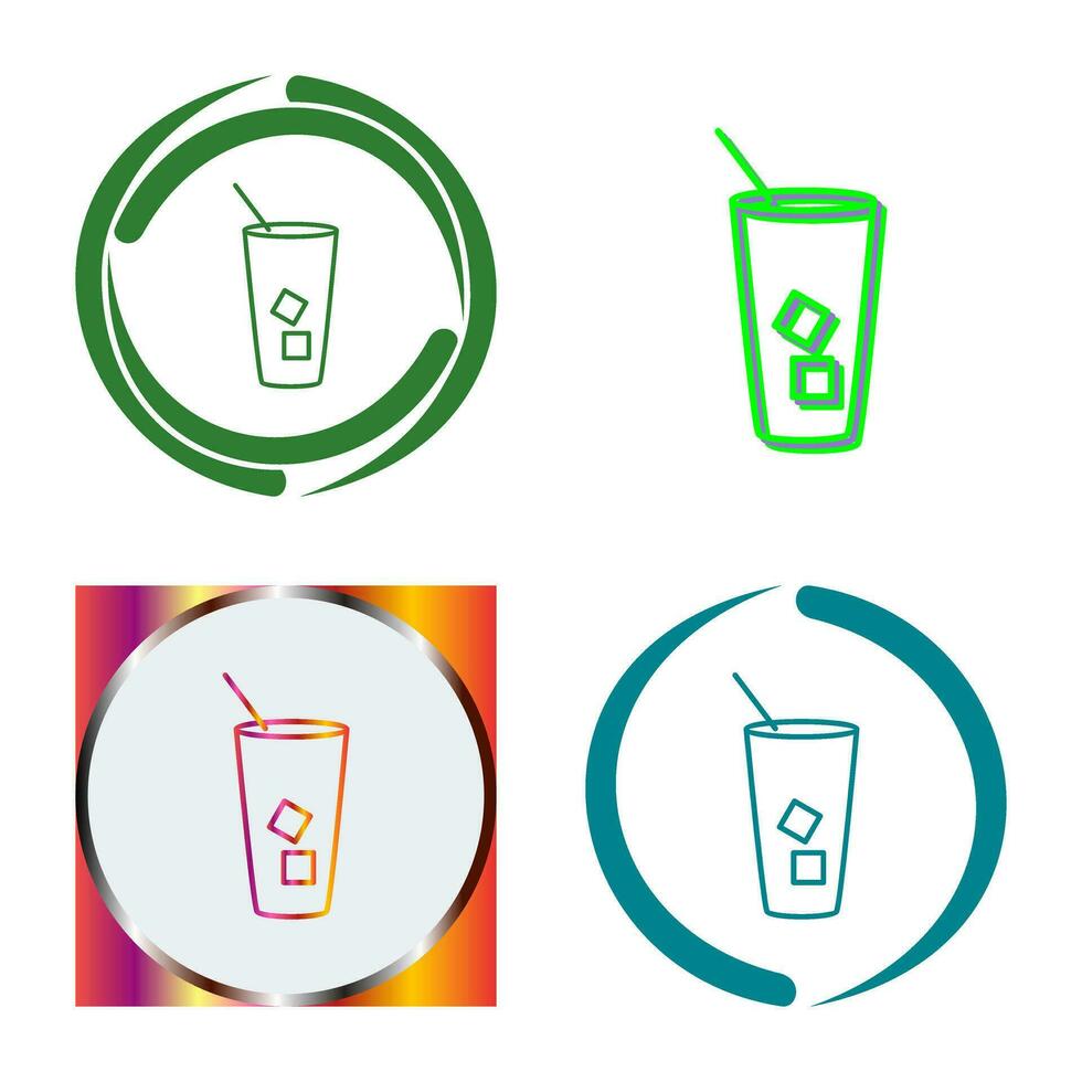 Iced Coffee Vector Icon