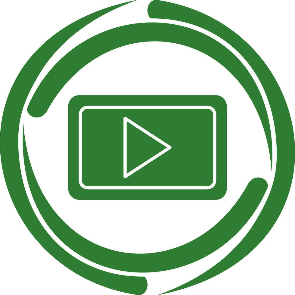 Unique Video Communication Vector Icon