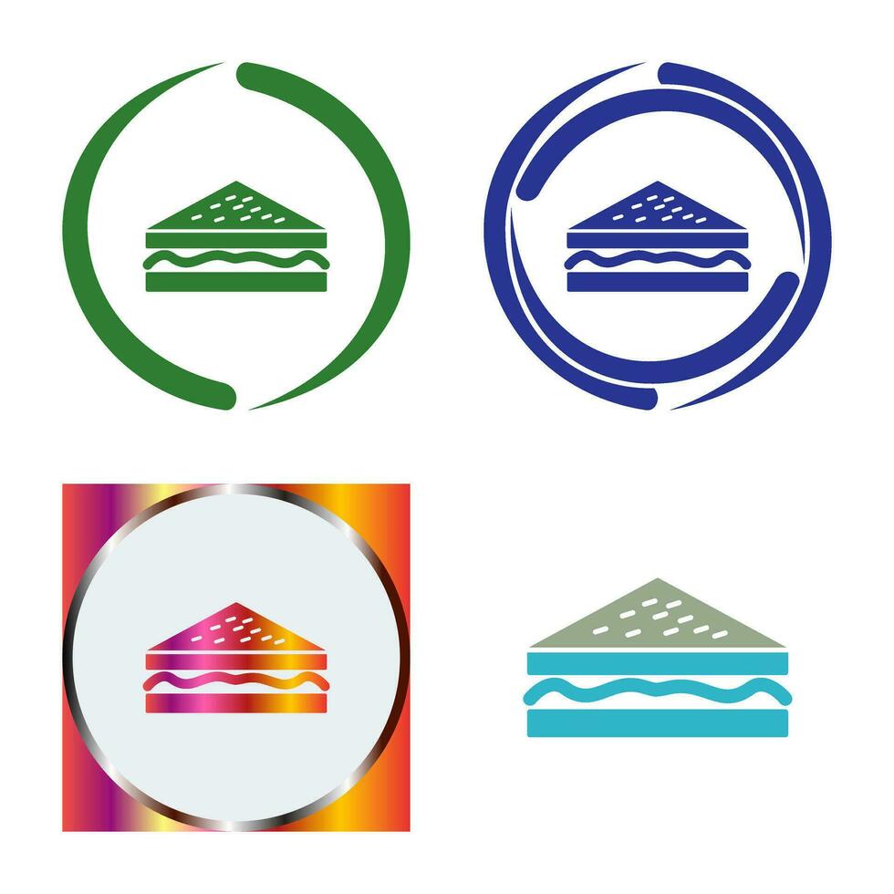 Unique Sandwich Vector Icon