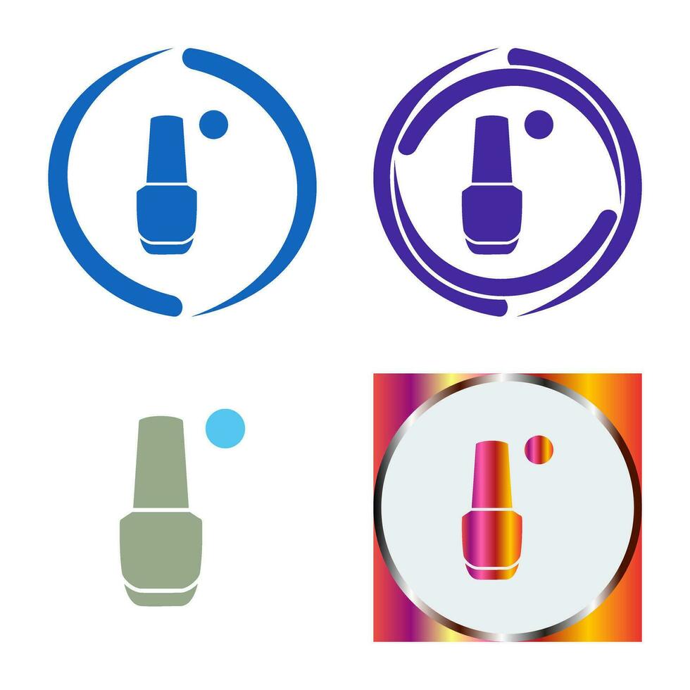 icono de vector de esmalte de uñas