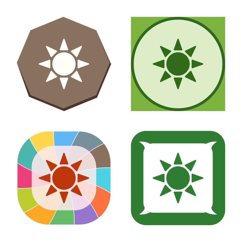 UV Radiation Vector Icon