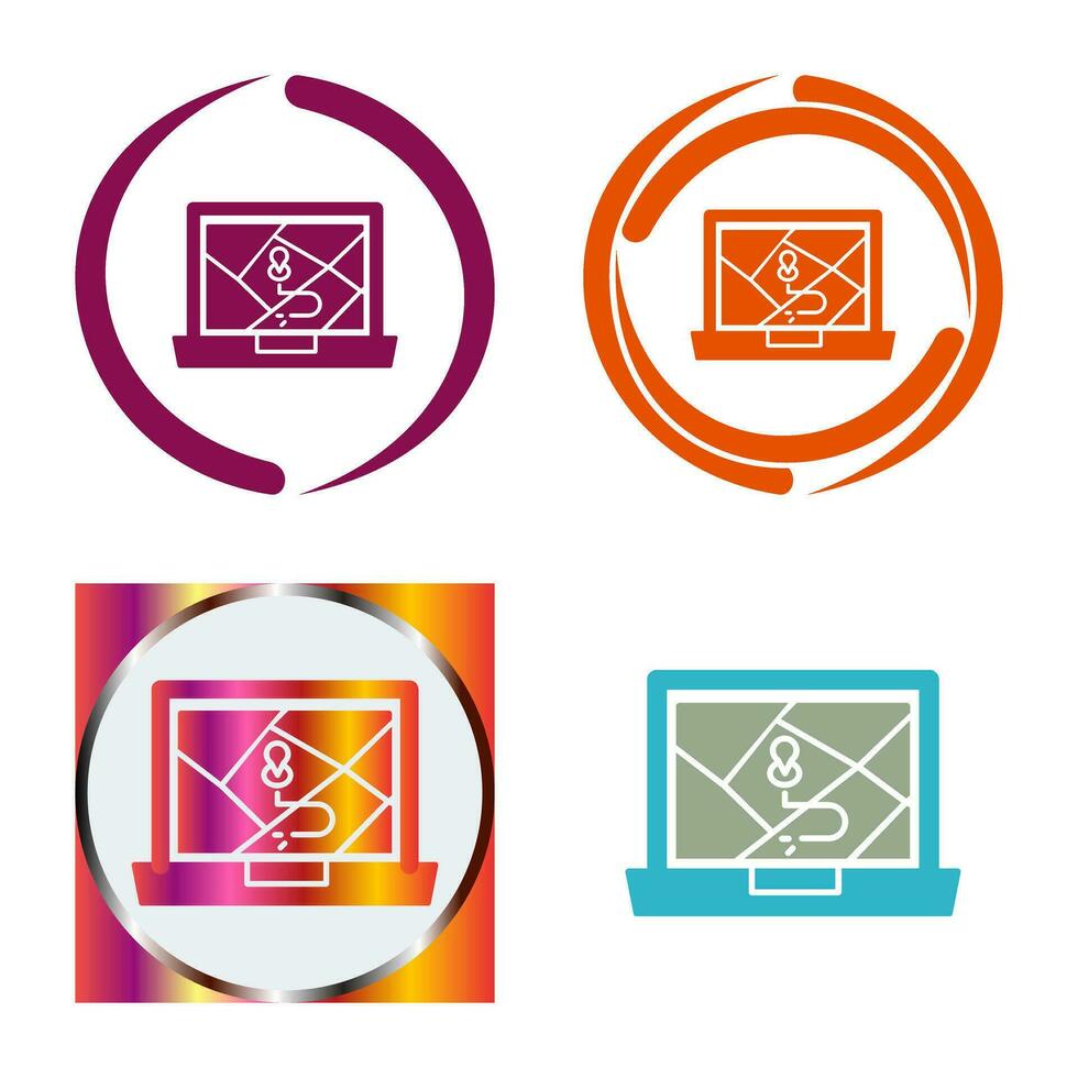 Google Map Vector Icon