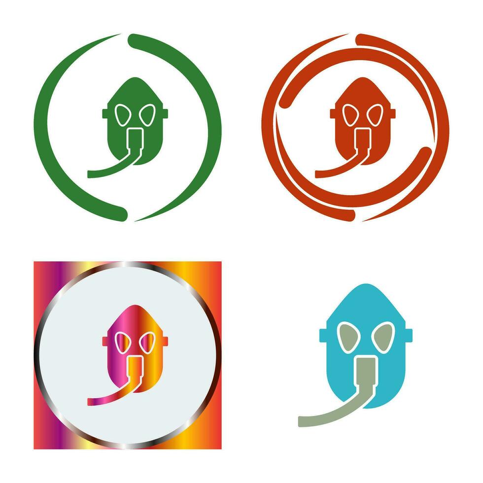 Unique Oxygen Mask Vector Icon